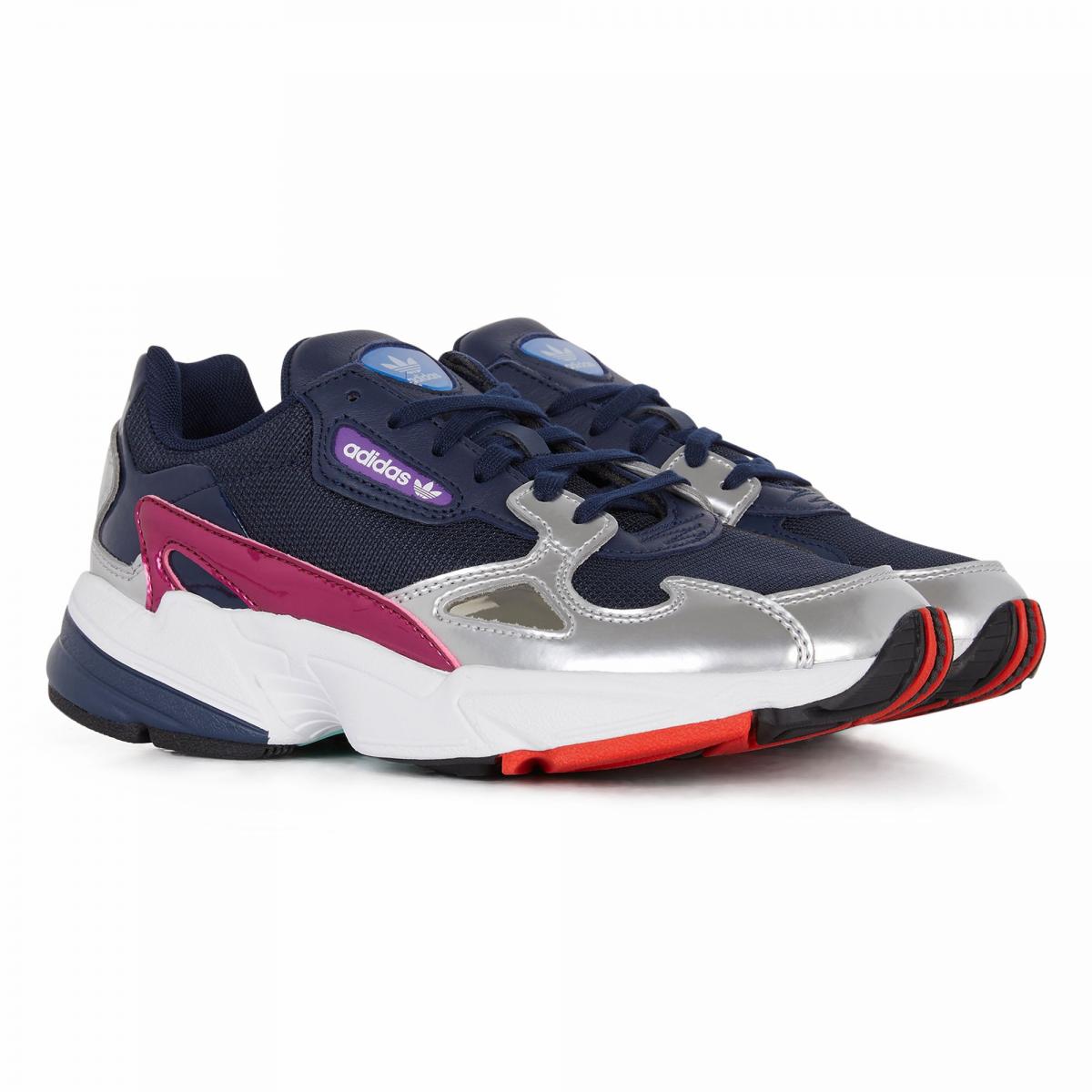 adidas falcon noir et rose femme