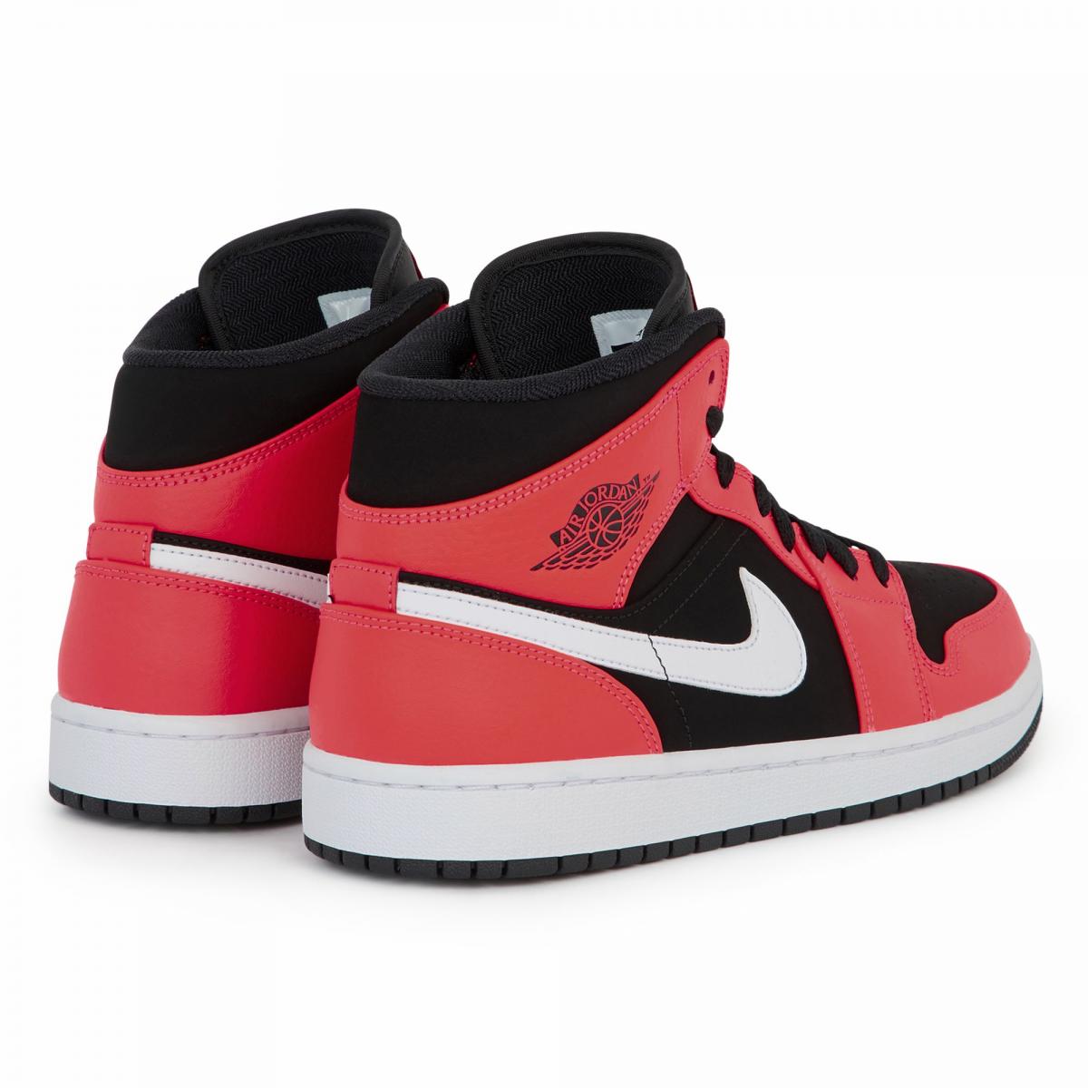 JORDAN Sneaker | AIR JORDAN 1 MID Noir/Rouge - Homme – Aires Libres